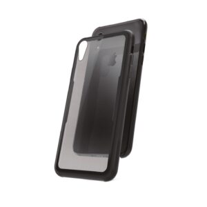 Funda Muvit Skin para Apple iPhone XR vidrio templado marco negro