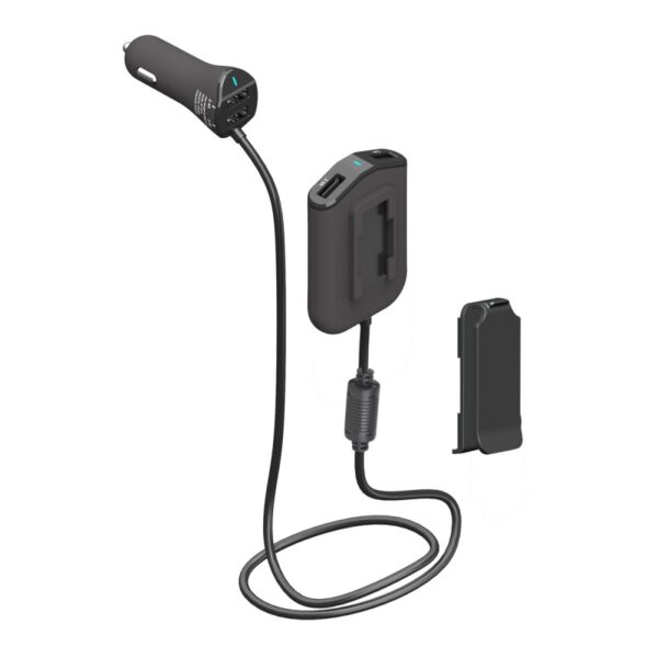 Cargador de Coche Muvit 2 USB 2.4A x 2 con extensión 2 USB 2.4A x 2 (NUEVO) - Imagen 2