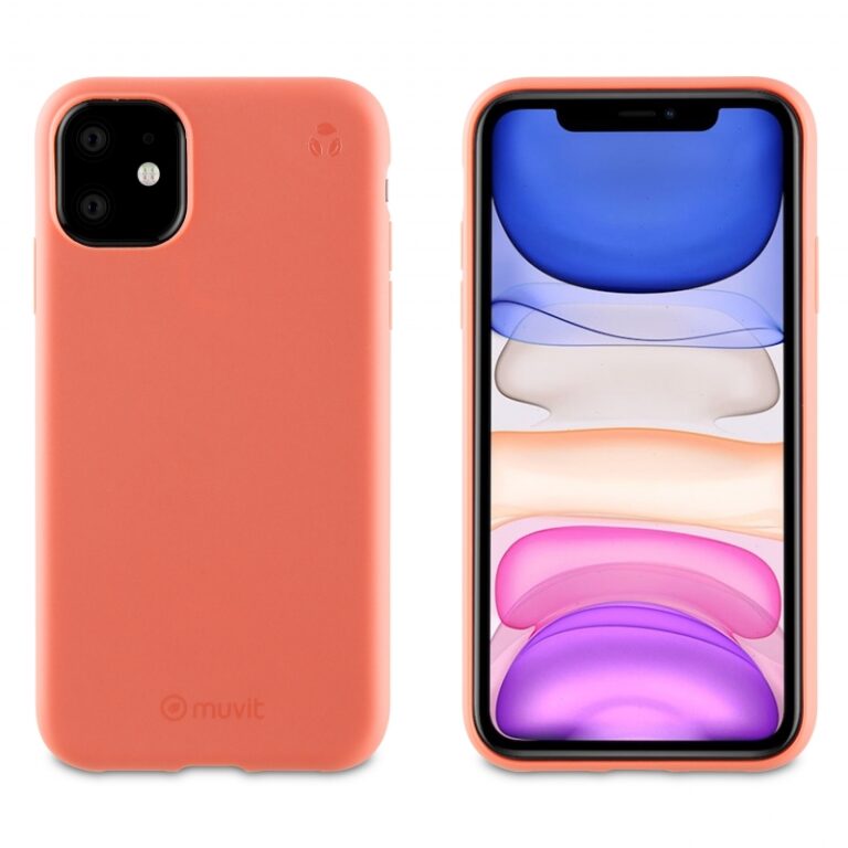 Funda Muvit for Change para Apple iPhone 11 recycletek living coral