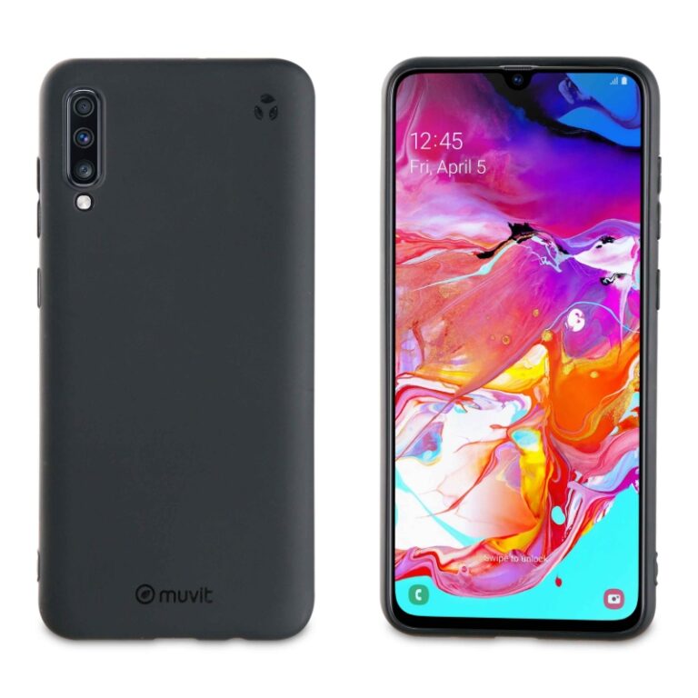 Funda Muvit for Change Soft para Samsung Galaxy A70 recycletek negra