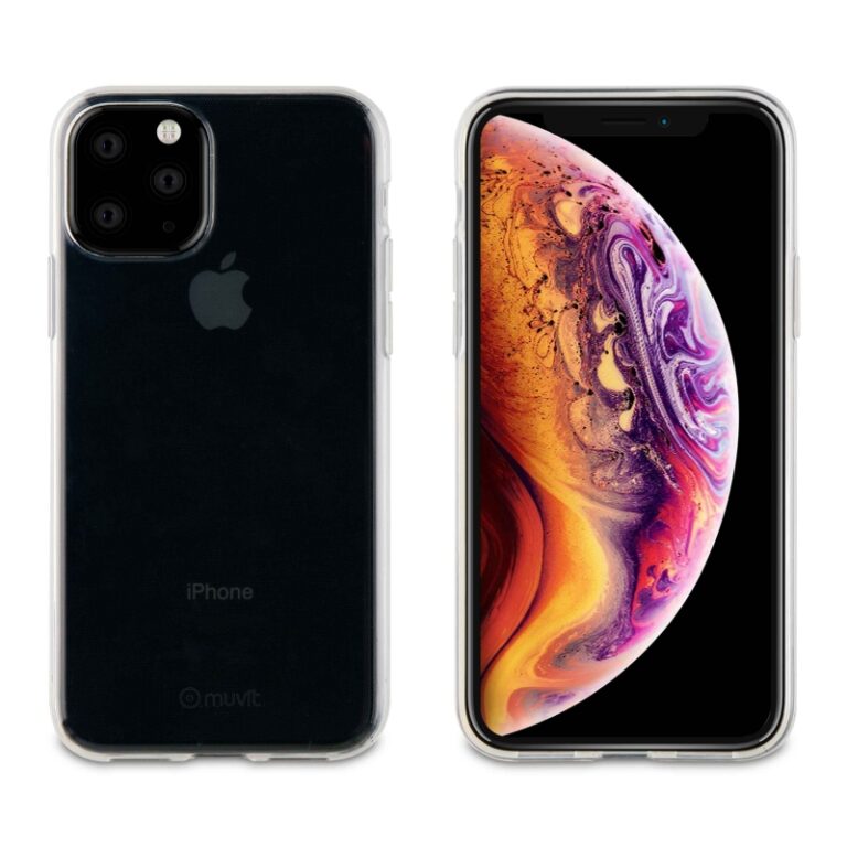 Funda Muvit Cristal Soft para Apple iPhone 11 Pro Max transparente.