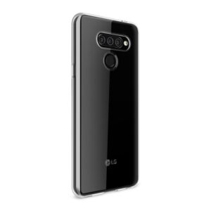 Funda Muvit Cristal Soft para LG Q60 transparente.