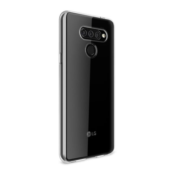Funda Muvit Cristal Soft para LG Q60 transparente.