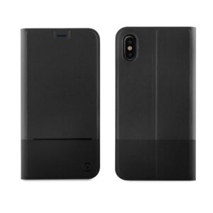 Funda Muvit Folio para Apple iPhone Xs/X función soporte negra (NUEVA)