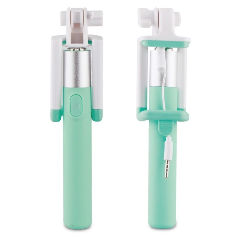 Palo Selfie Muvit Life jack 3,5 mm. hasta 6'' verde.