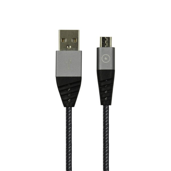Cable Muvit Tiger USB Micro USB 2,4A 2m gris (NUEVA) - Imagen 3