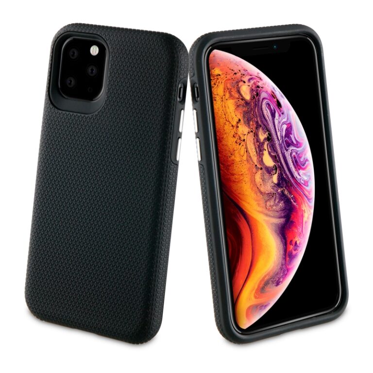 Funda Muvit Tiger Triangle para Apple iPhone 11 Pro shockproof 1,2m negra.