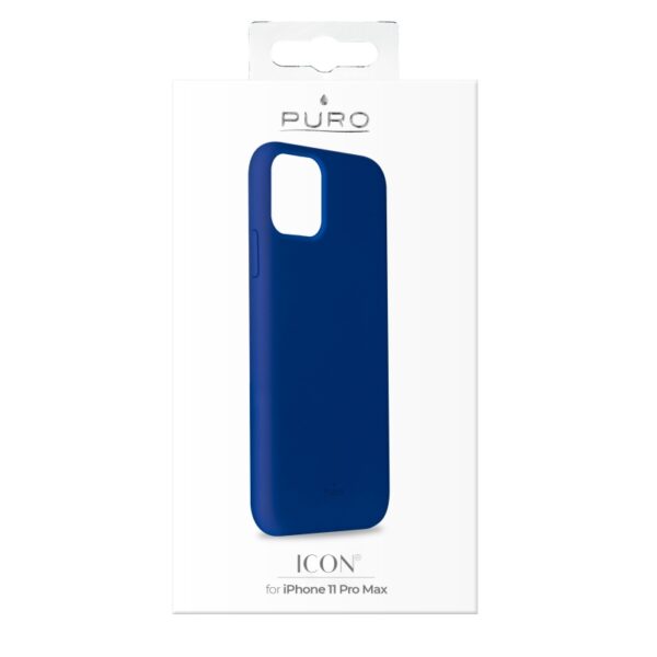 Carcasa PURO Silicona Icon para Apple iPhone 11 Pro Max Azul - Imagen 4