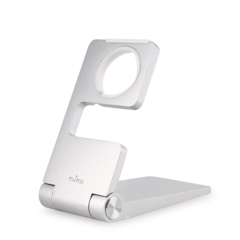 Soporte sobremesa Puro para Apple Watch 38/42 plegable plata