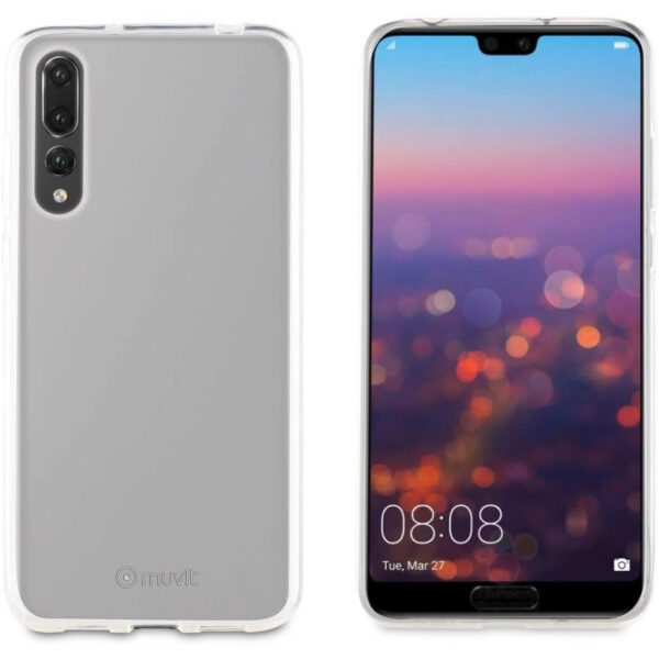 Funda Muvit Cristal Soft para Huawei P20 Pro transparente.