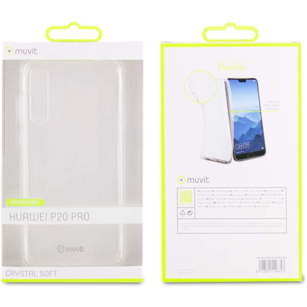 Funda Muvit Cristal Soft para Huawei P20 Pro transparente. - Imagen 3