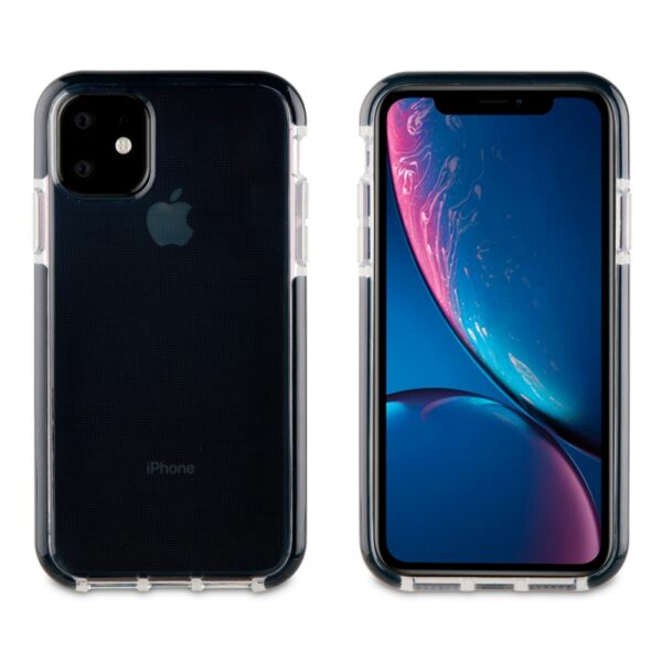 Funda Muvit Tiger Soft Apple iPhone 11 shockproof 2m transparente *Emb.dañado*.