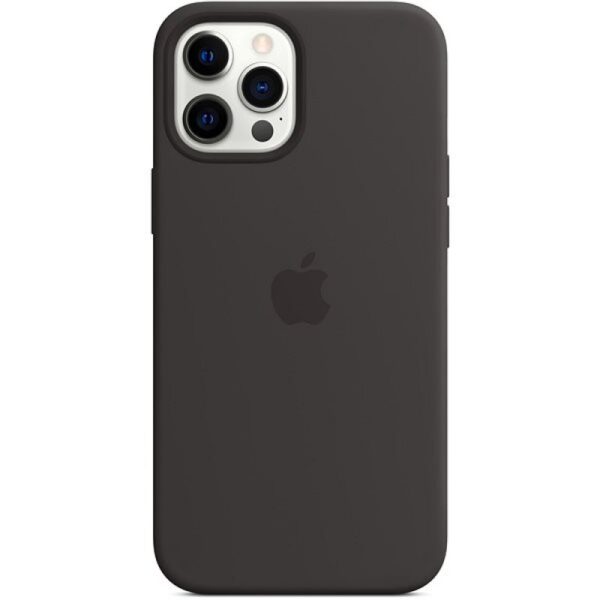 Funda original Apple con MagSafe para el iPhone 12 Pro MAX Silicona Negra
