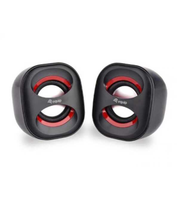 Altavoces Equip Life 245331 2.0 USB 3W Rojo.