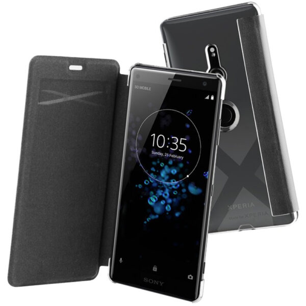 Funda Folio Made For Xperia para Sony Xperia XZ3 negro.