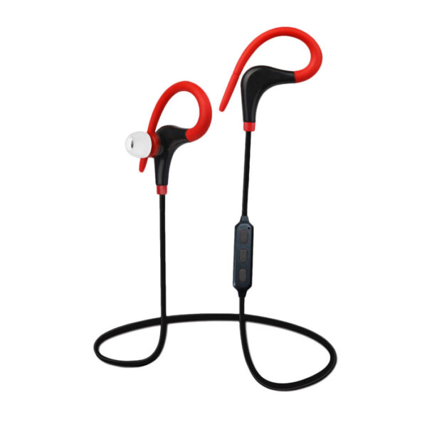 Auriculares Myway estéreo wireless sport rojo.