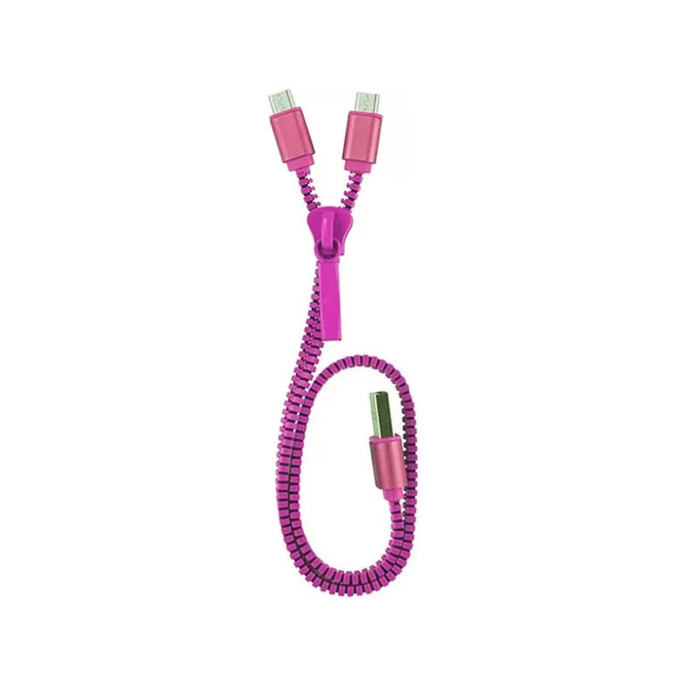 Cable de Carga Muvit MLUSC0008 USB - Micro USB Dual (Solo carga) 1A 0,35m rosa.