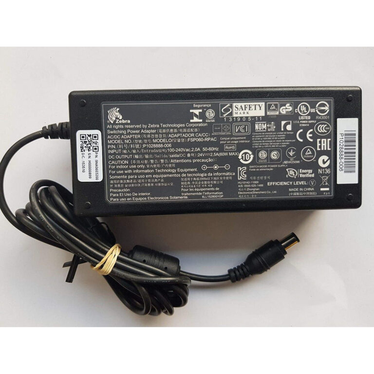 Adaptador de corriente original FSP para Zebra FSP060-RPAC 24V 2.5A 60W Usado