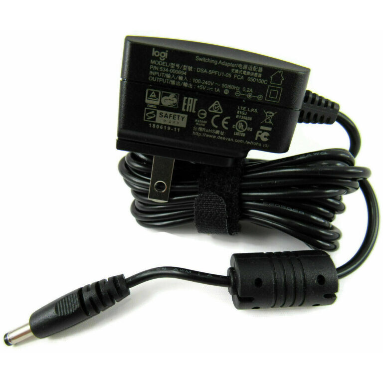 Adaptador de corriente original Logitech 534-000694 DSA-5PFU1-05FCA 5V 1A