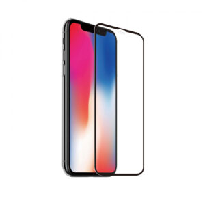 Protector de Pantalla Muvit for Change Apple iPhone 11 Pro/XS/X vidrio templado plano marco negro antibacteriano