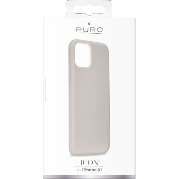 Funda PURO Silicona Icon para Apple iPhone 11 gris - Imagen 3