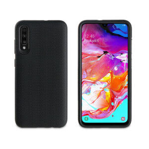 Funda Muvit Tiger Triangle para Samsung Galaxy A70 shockproof 1,2m negra.