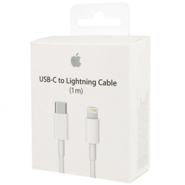 Cable Original Apple de USB-C a Conector Lightning 1m Blanco (NUEVO) - Imagen 3