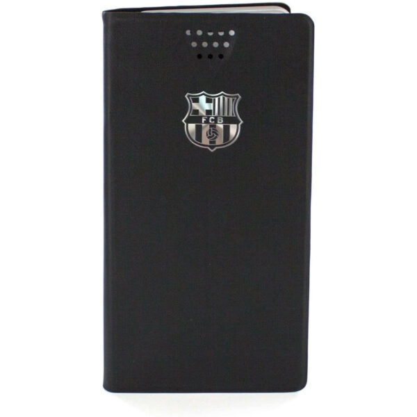 Funda FC Barcelona BRFM064 tipo folio para móviles de hasta 4'' color negro.
