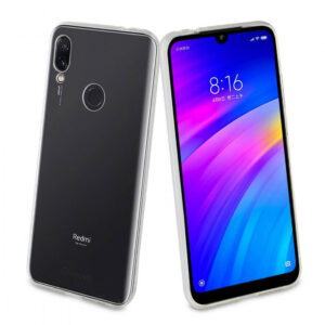 Pack Muvit Xiaomi Redmi 7 funda Cristal Soft transparente + protector pantalla.