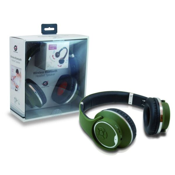 Auricular con diadema Bluetooth con Microfono Conceptronic CHSPBTSPKG verde - Imagen 3