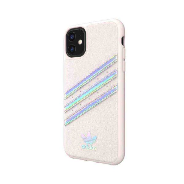 Funda Adidas 3 rayas TPU para Apple iPhone 11 tinte orquídea holograma - Imagen 3
