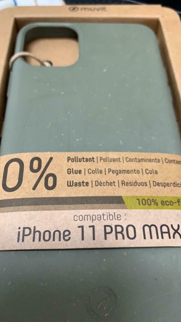 Carcasa muvit for Change para Apple iPhone 11 Pro Max bambootek moss **Rozada** - Imagen 3