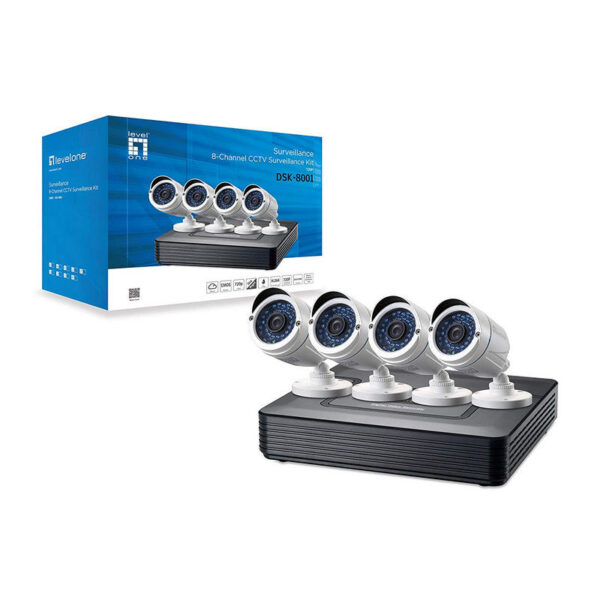Kit Videovigilancia Level One DSK-8001 720P CCTV de 8 Canales 4 camaras - Imagen 5