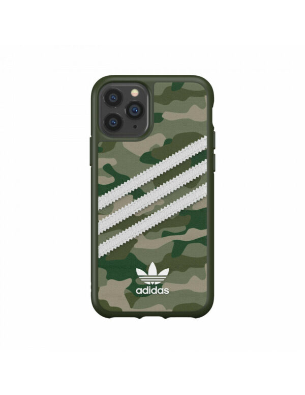 Funda Adidas 3 rayas Sambarose para Apple iPhone 11 Pro camuflaje verde