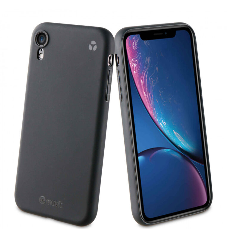 Funda Muvit for Change para Apple iPhone XR recycletek negra.