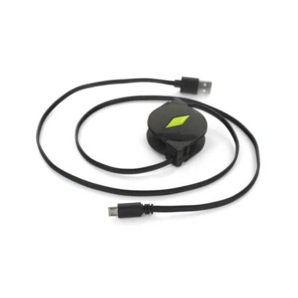 Cable Muvit USB-MicroUSB 2.1A retráctil hasta 1m negro - Imagen 3