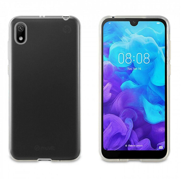 Funda Muvit for Change para Huawei Y5 2019 recycletek transparente.