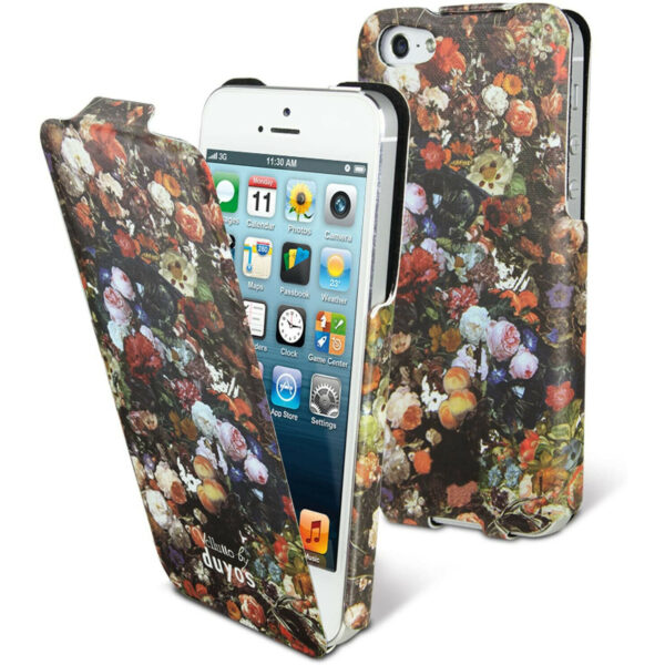 Funda Vellutto DUYOS para Apple Iphone 5 Flores.