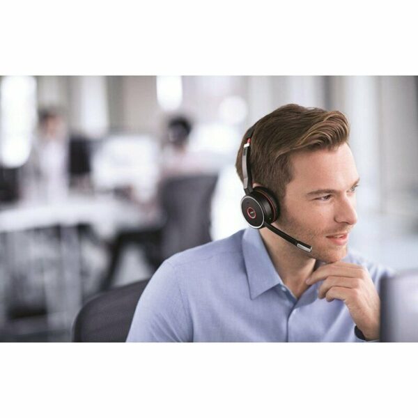 Auriculares Jabra Evolve 75 UC Auriculares Bluetooth Negro/Rojo Usado *Sin USB* - Imagen 7