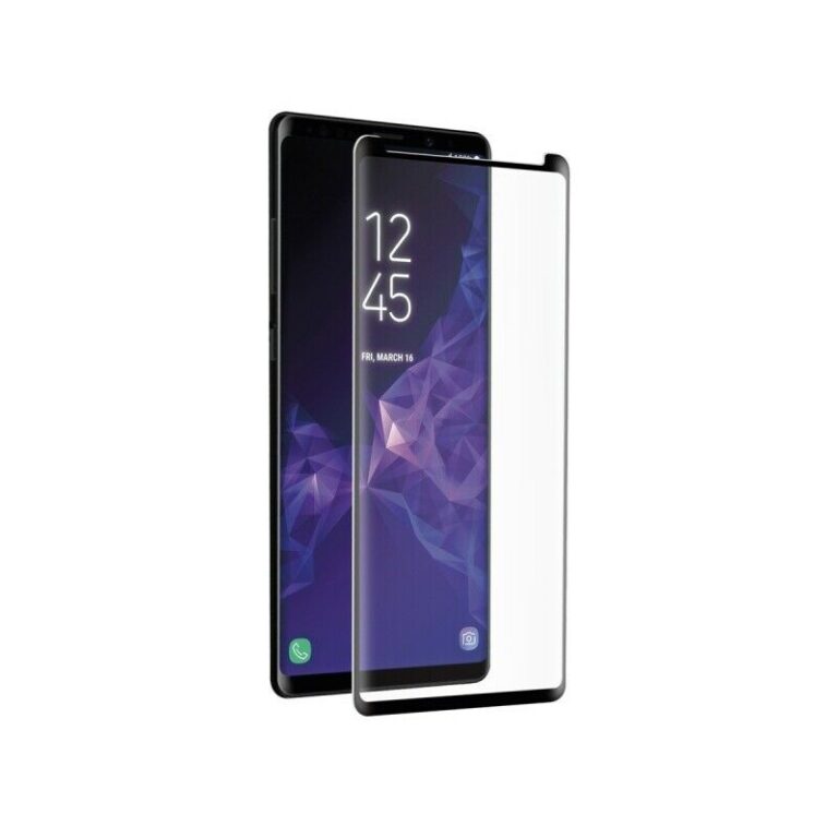 Protector de pantalla Muvit para Samsung Galaxy Note 9 vidrio templado curvo case friendly marco negro