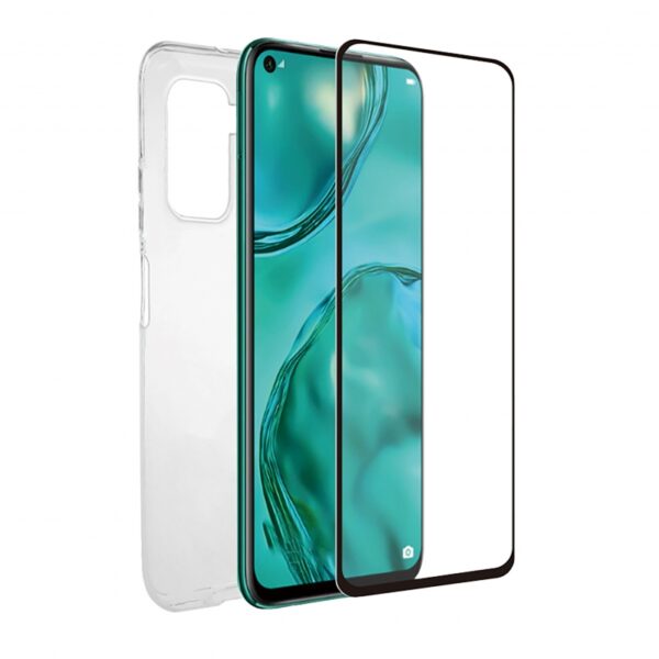 Pack Muvit for change Huawei P40 Lite funda Cristal Soft transparente+protector