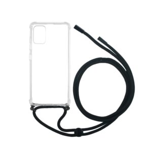 Funda Muvit Life para Samsung Galaxy A71 con colgante transparente.