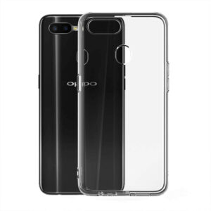 Pack Muvit OPPO AX7 Cristal Soft transparente+protector vidrio templado.