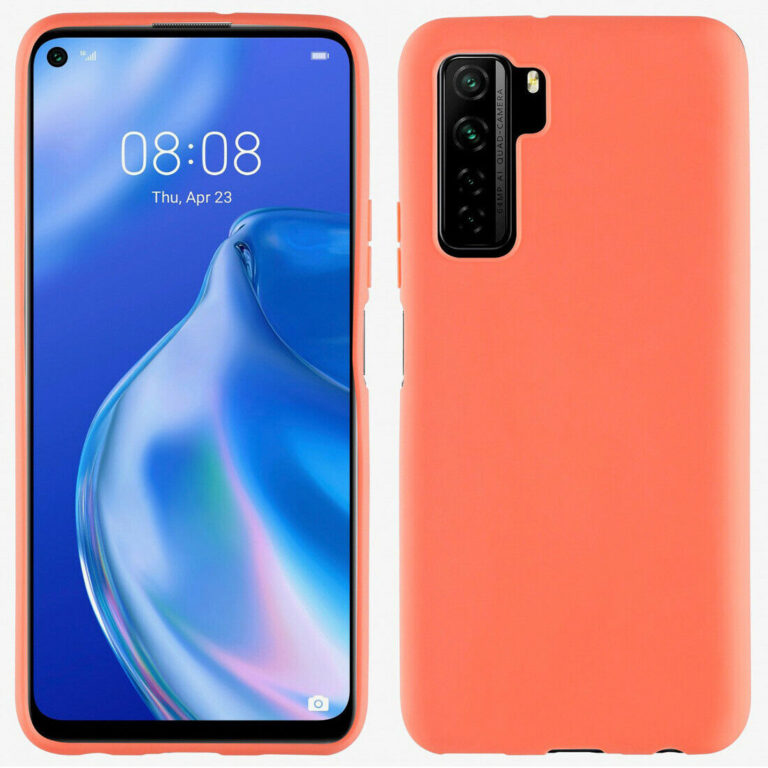 Funda Muvit for Change para Huawei P40 Lite 5G recycletek color cranberry.