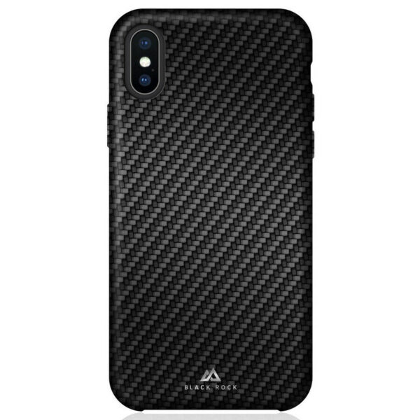 Funda Black Rock para Apple iPhone XS Max Carbon negra