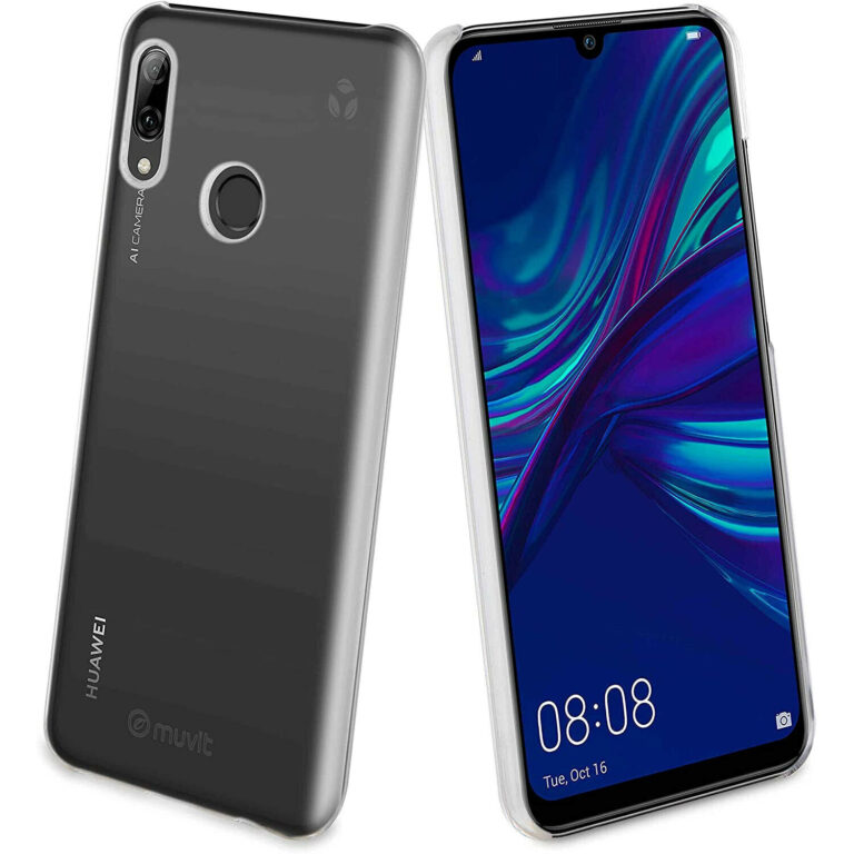 Funda Muvit for change para Huawei P Smart 2019 recycletek transparente.