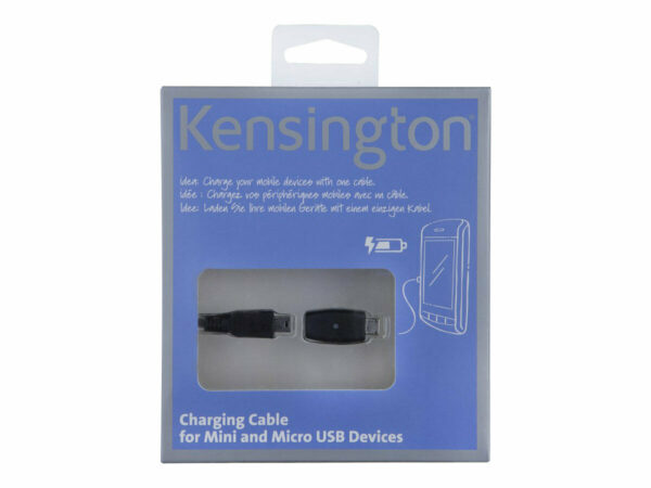 Cable Kensington USB A Macho / MiniUSB A Macho + Adaptador para MicroUSB. - Imagen 2
