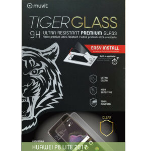 Tiger Glass Muvit para Huawei P8 Lite 2017 vidrio templado curvo con aplicador.
