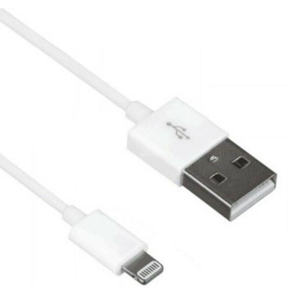Cable Myway USB-Apple 2.1A 1m blanco.