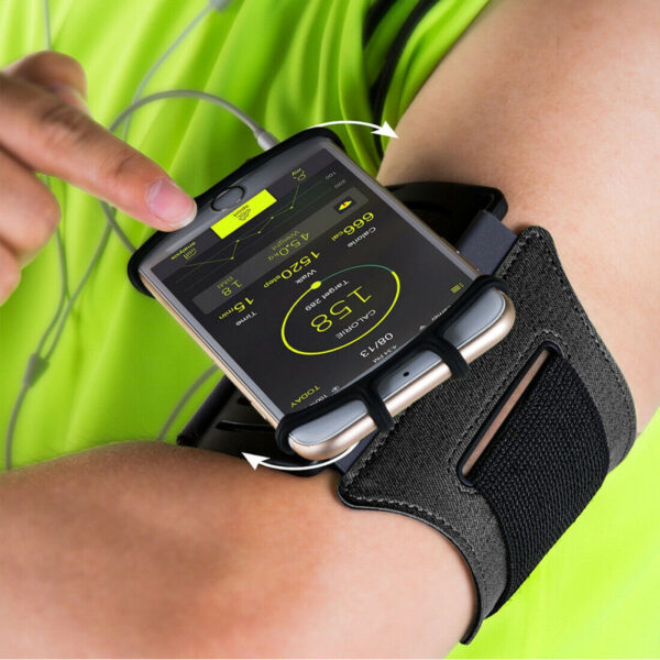 Muvit Active brazalete fino universal hasta 6'' negro. - Imagen 3